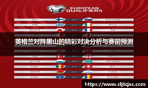 英格兰对阵黑山的精彩对决分析与赛前预测